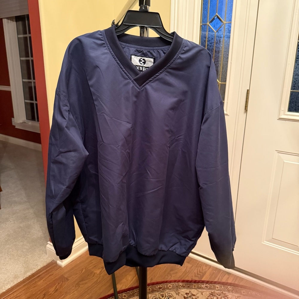 IXSPA Men's Navy Blue Windbreaker Golf Jacket